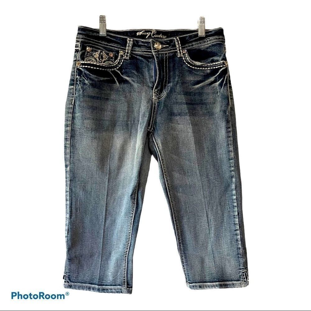 Sexy‎ Couture Medium Wash Capris - size 9